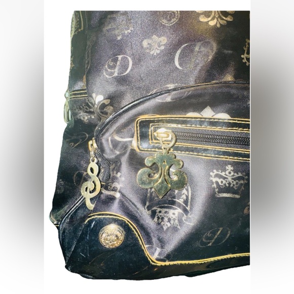 Vintage House of Dereon Backpack Bag Y2K Beyoncé Beehive Monogram Crown Print main image 5
